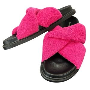 Maeve Pink and Black Sandals